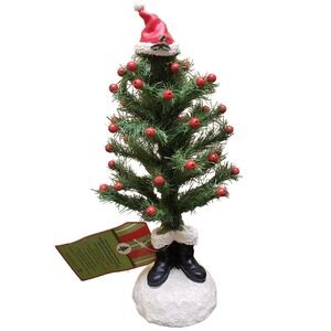 Rare-Dept 56 Time to Celebrate Mailable Christmas Tree Recordable Message